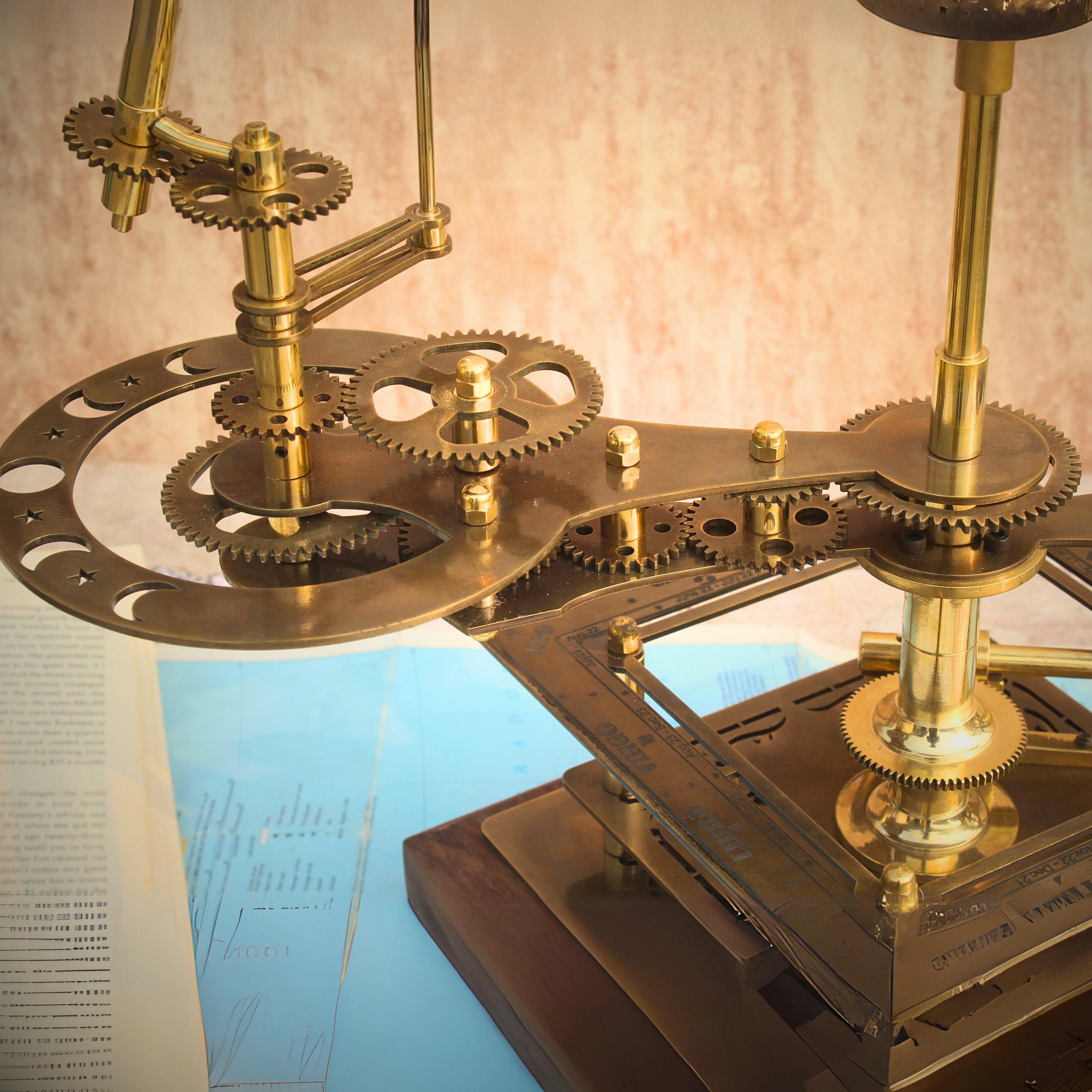 Brass Solar System Orrery, Museum Display view 3