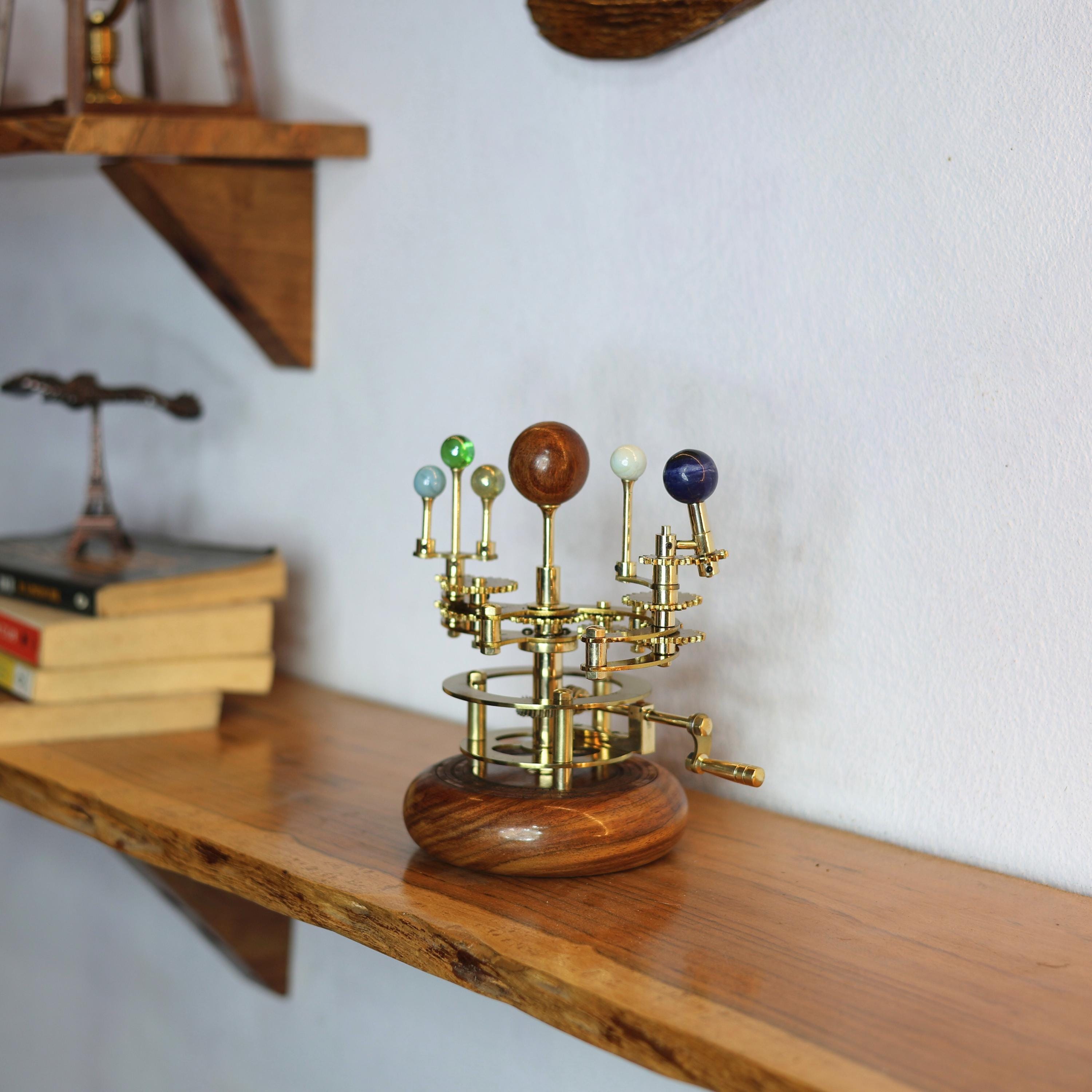 Gold-Finish Brass Orrery, Desk Model view 4