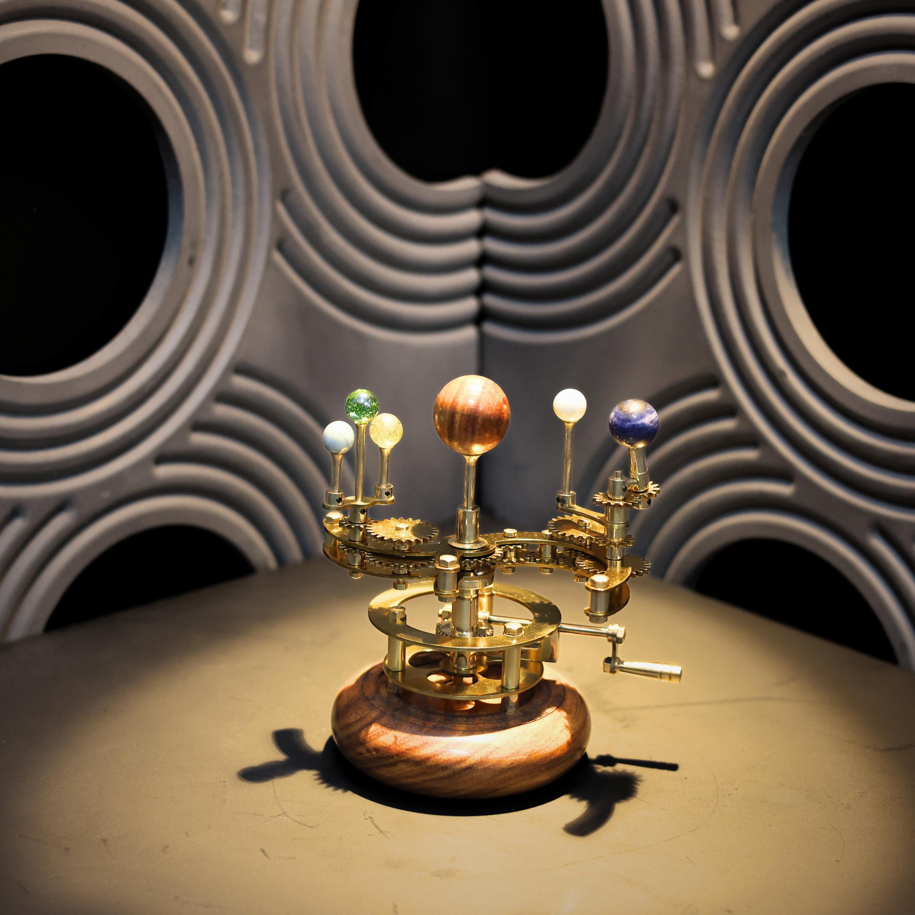 Gold-Finish Brass Orrery, Desk Model view 10