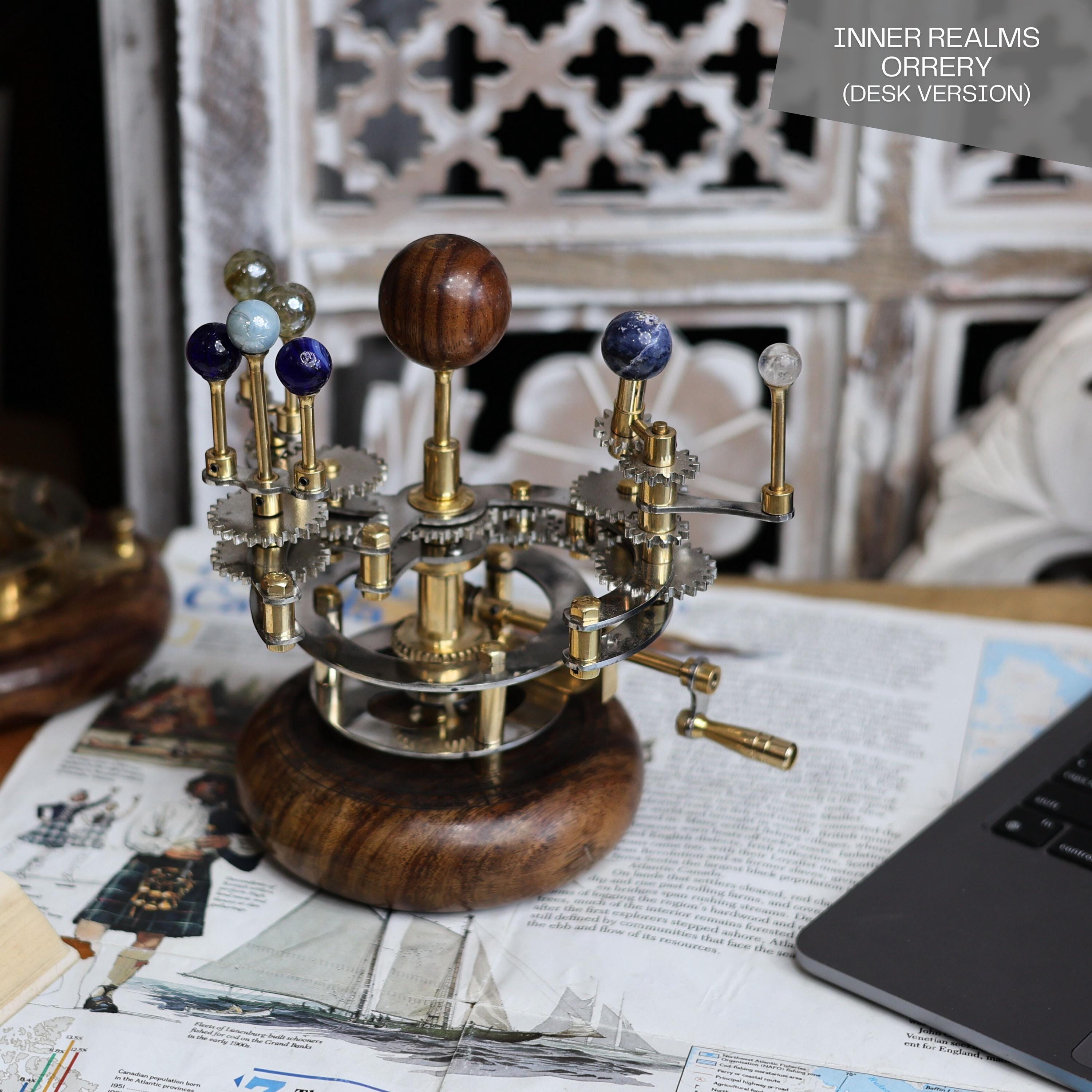 Brass Solar System Orrery, Lightweight Edition view 2