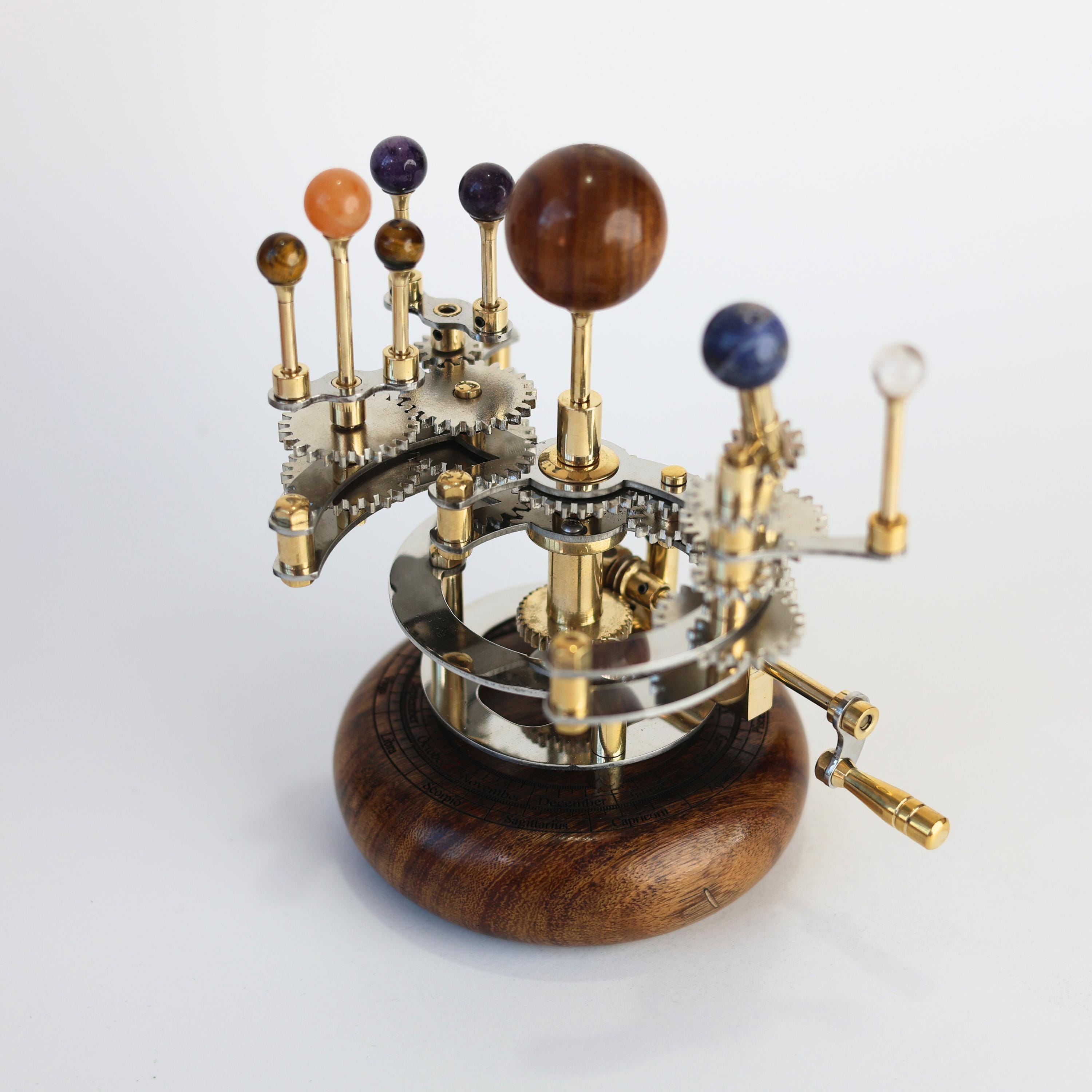 Brass Solar System Orrery, Lightweight Edition view 3