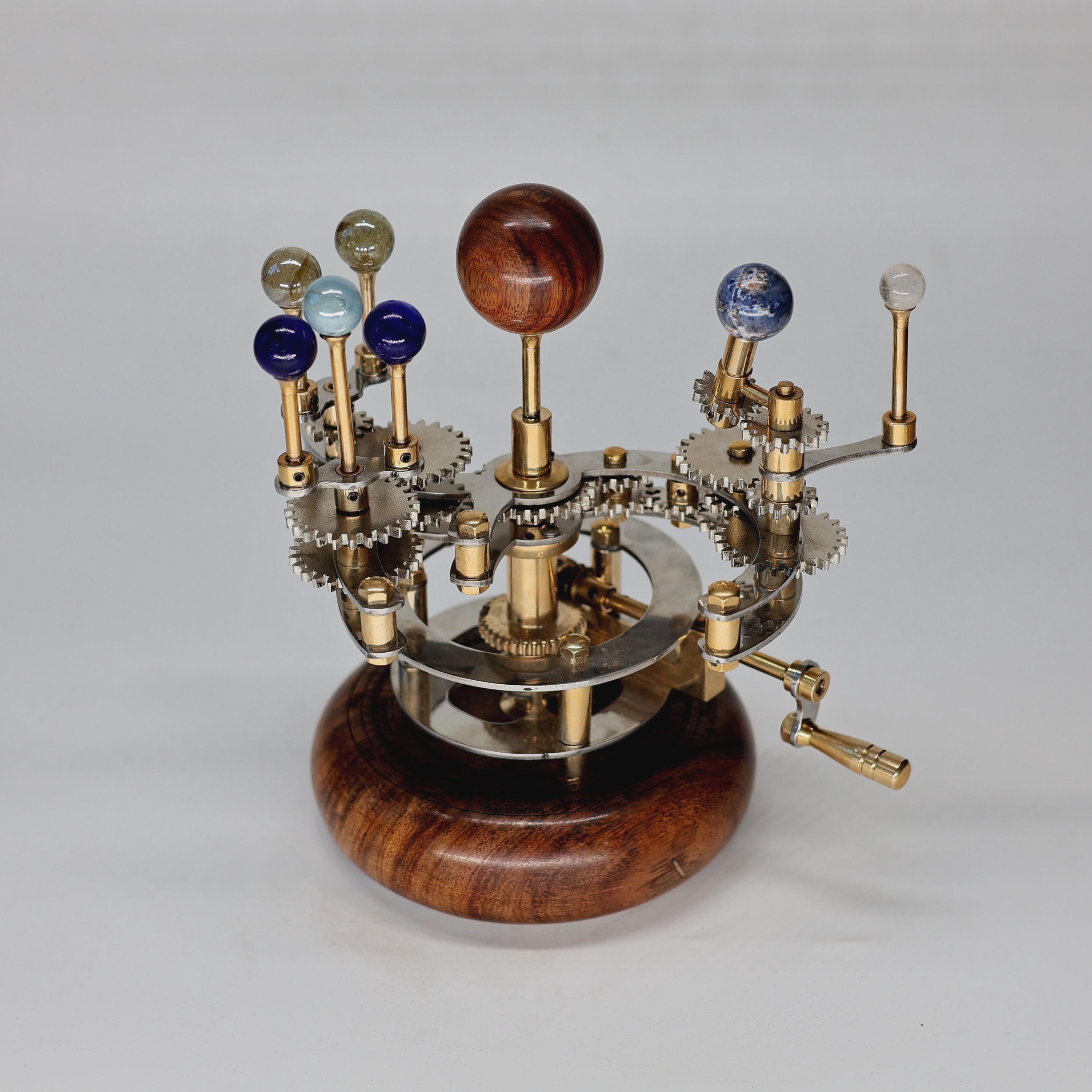Brass Solar System Orrery, Lightweight Edition view 6