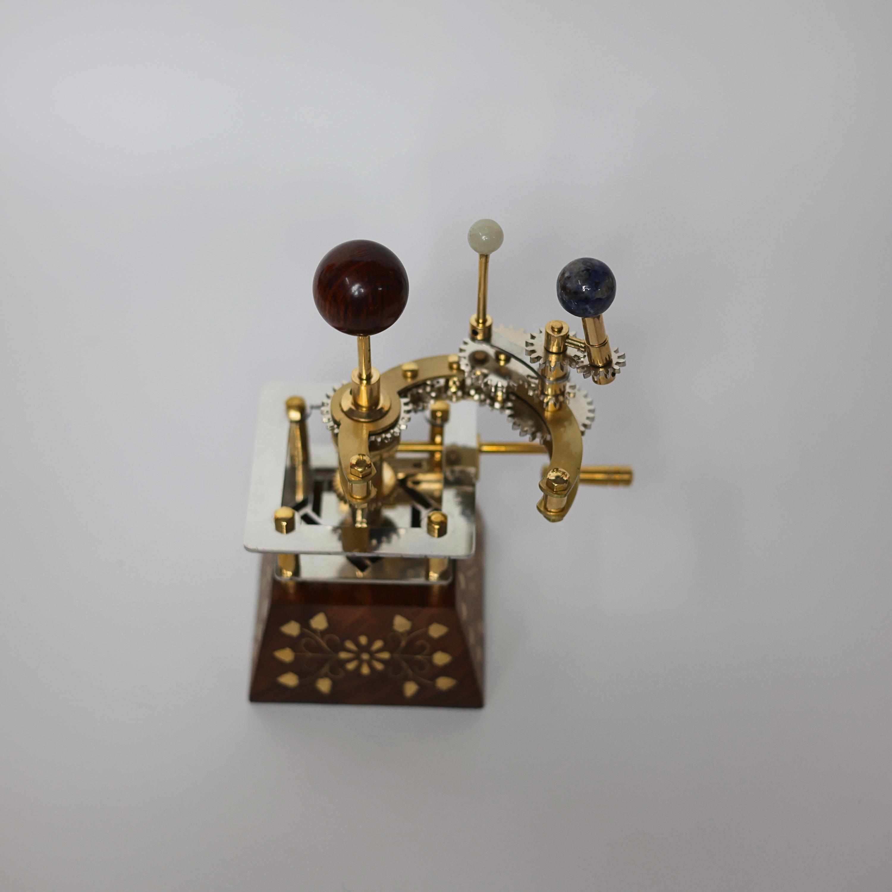Brass Solar System Orrery, Classic Antique Finish view 4