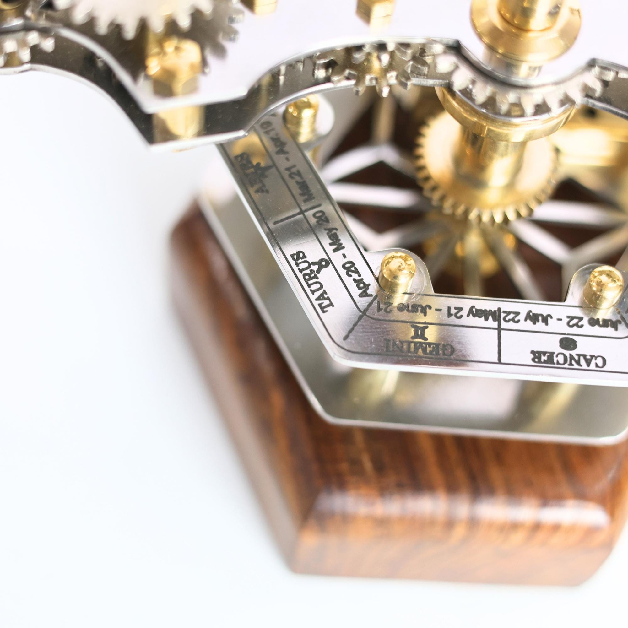 Steampunk-Style Brass Orrery, Desk Model view 5