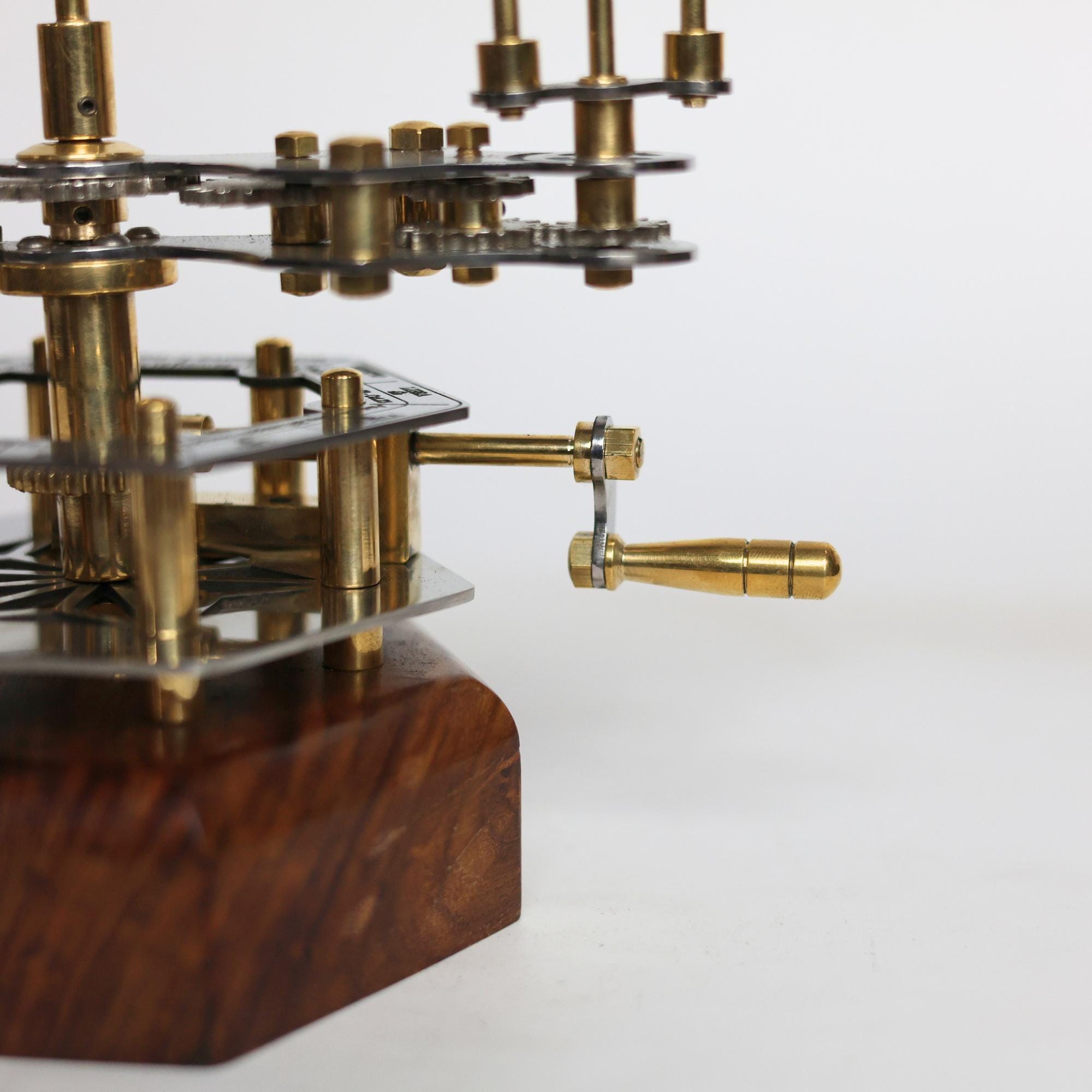 Steampunk-Style Brass Orrery, Desk Model view 8