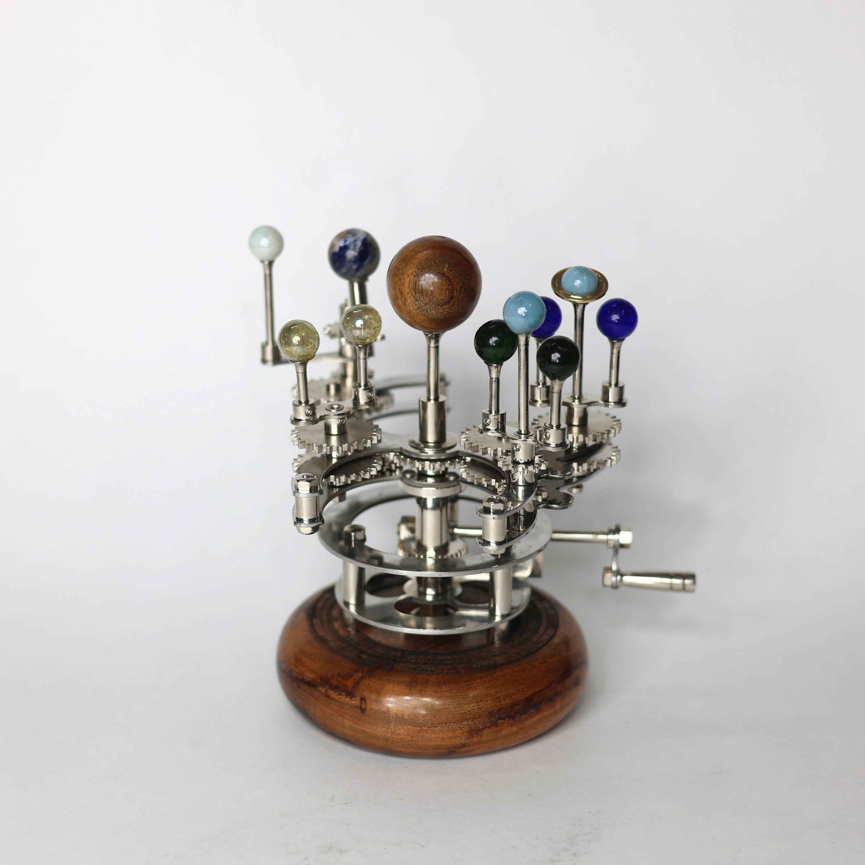 Brass Solar System Orrery, Vintage Desk Edition view 2