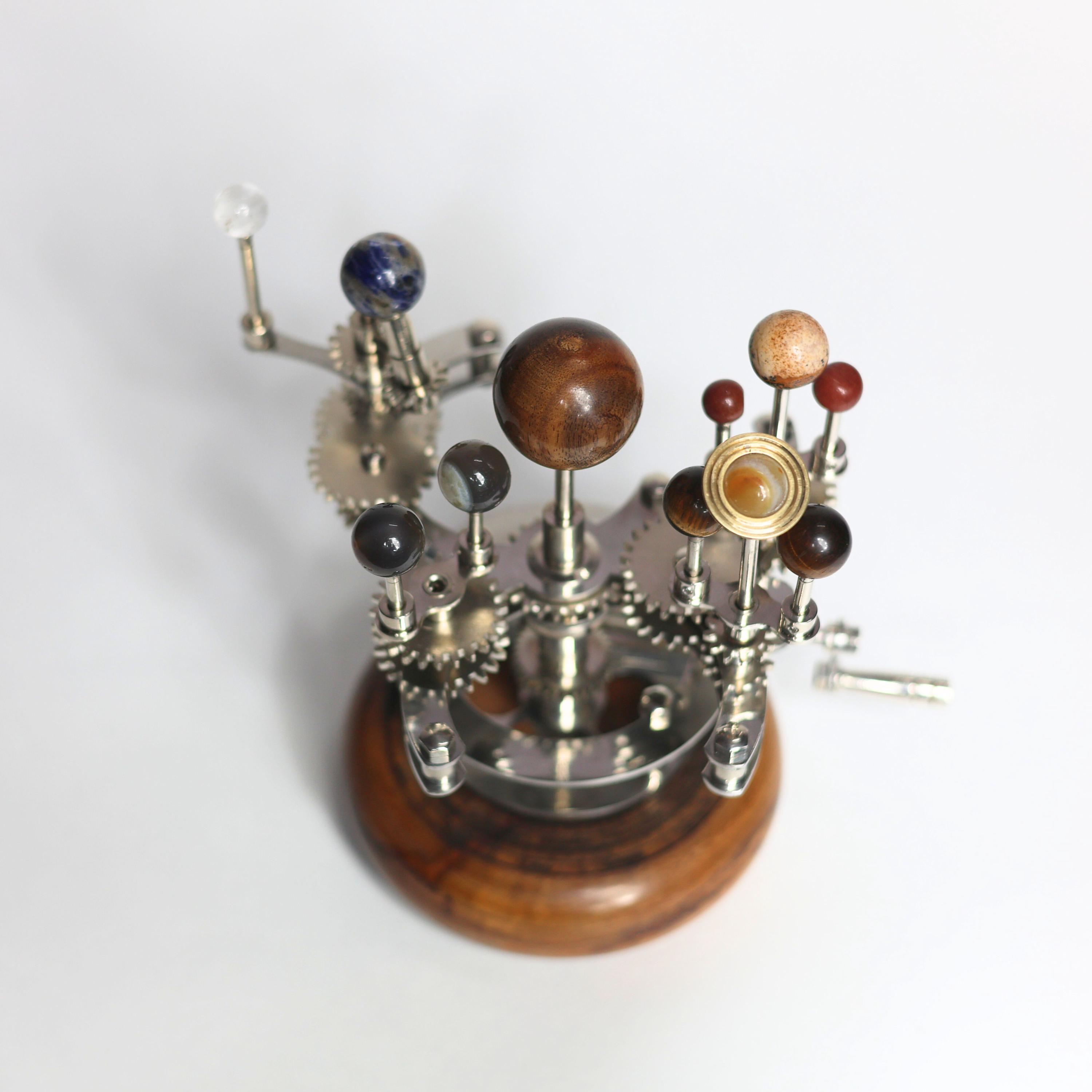 Brass Solar System Orrery, Vintage Desk Edition view 8