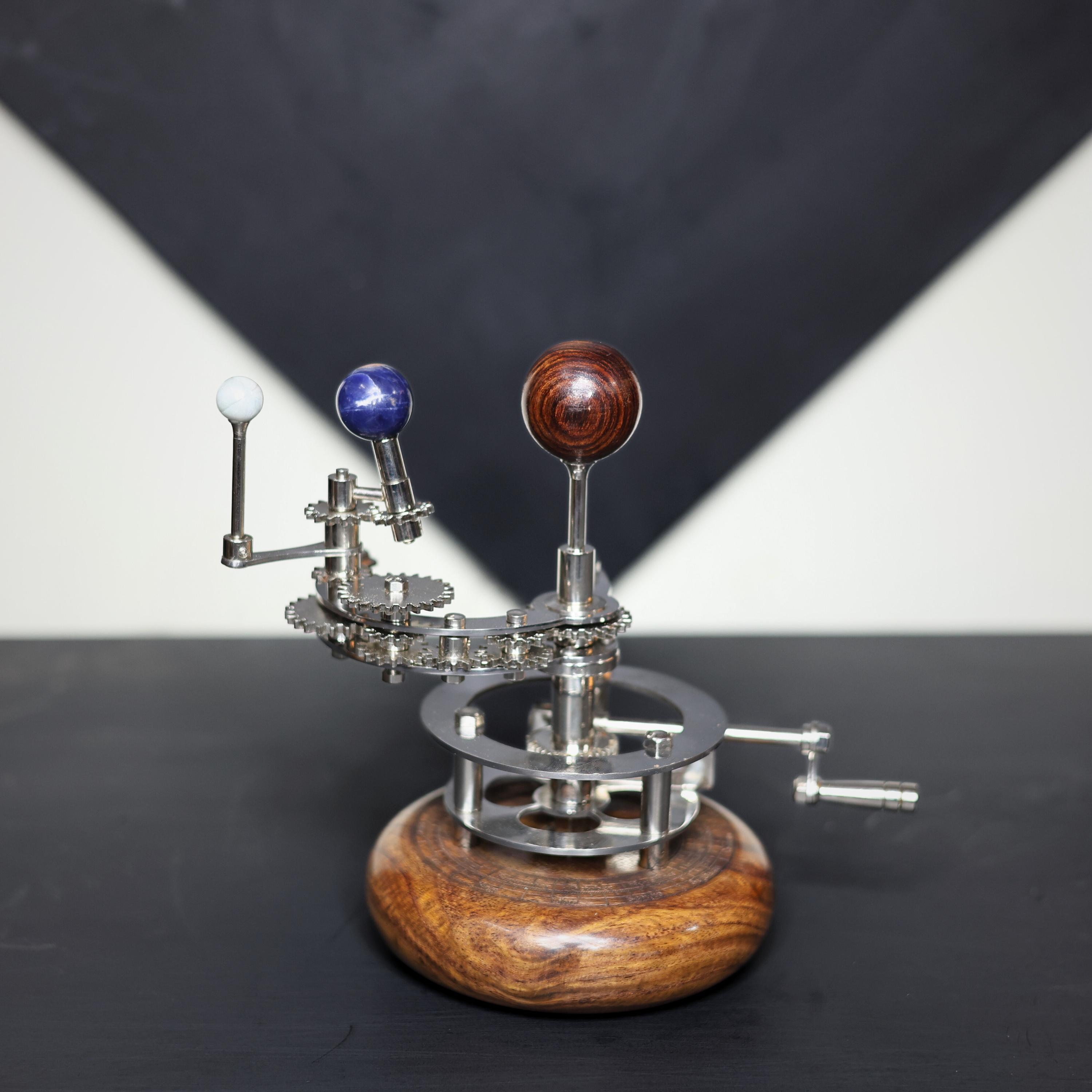 Brass Orrery with Gemstone Planets, Standard view 2
