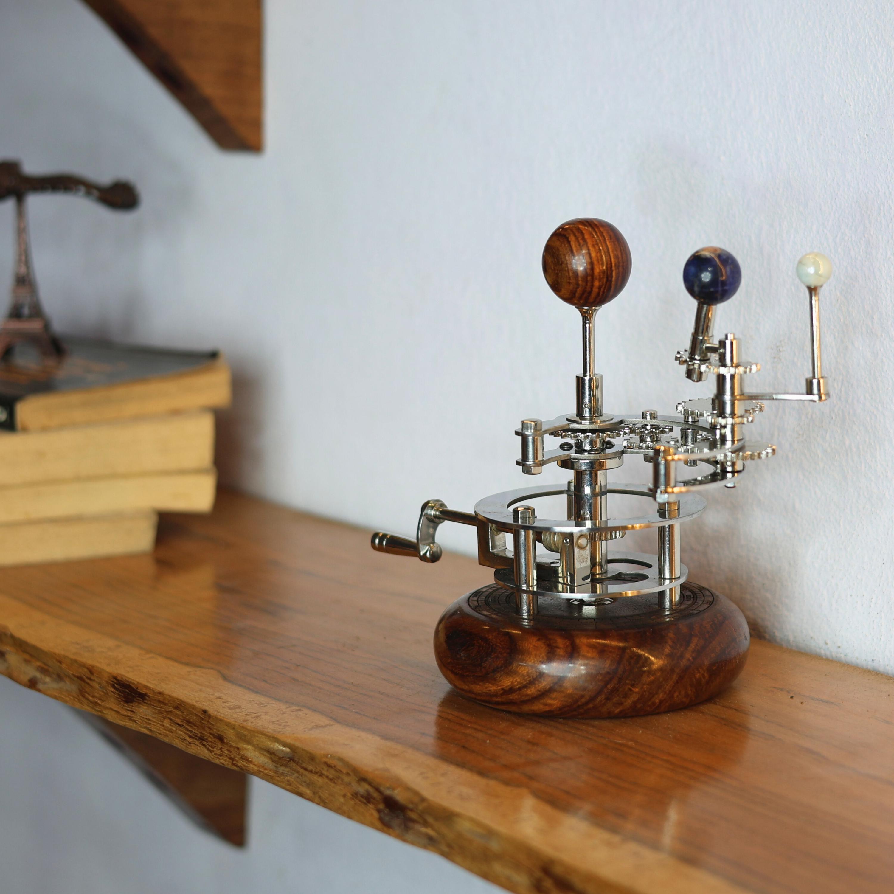 Brass Orrery with Gemstone Planets, Standard view 4