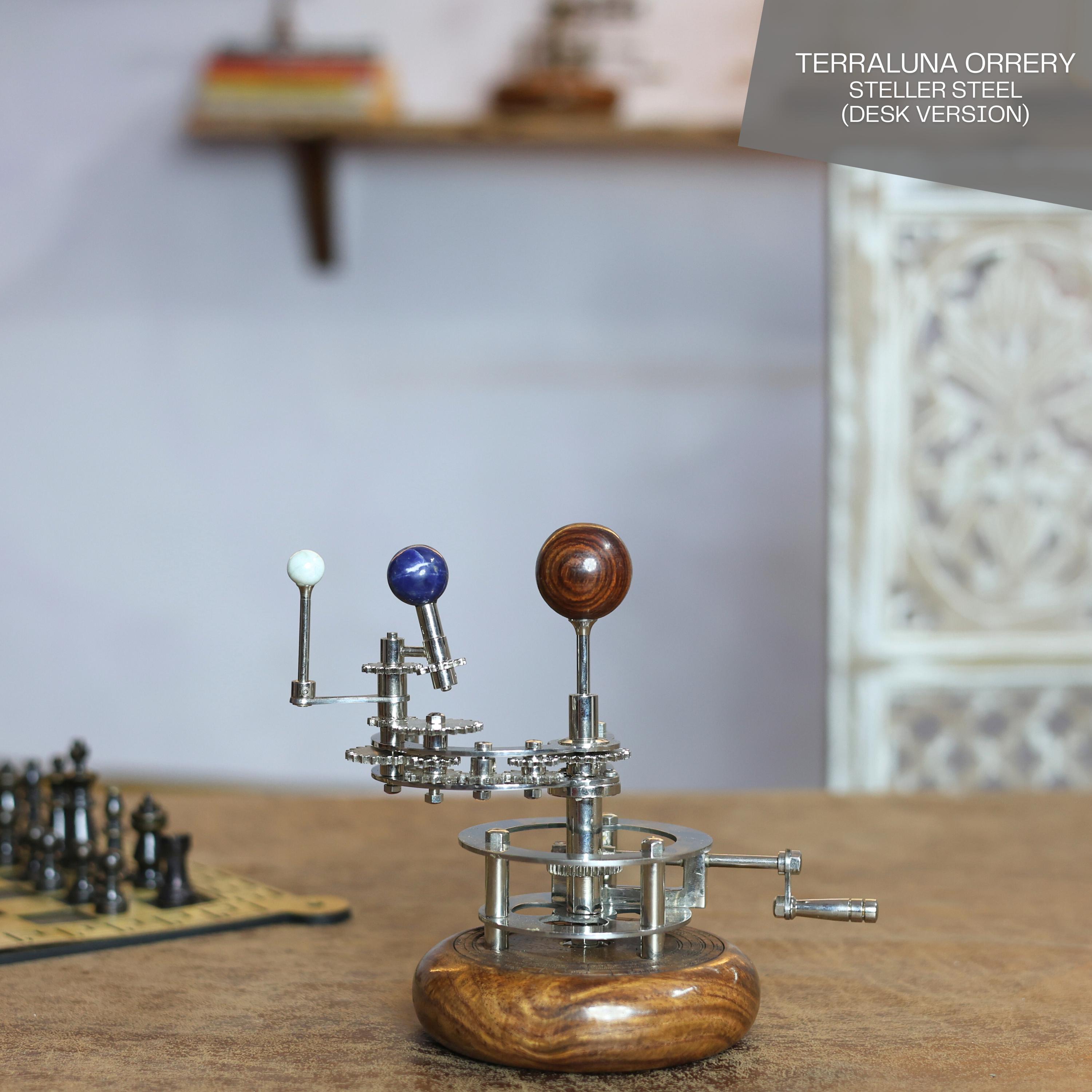 Brass Orrery with Gemstone Planets, Standard view 6