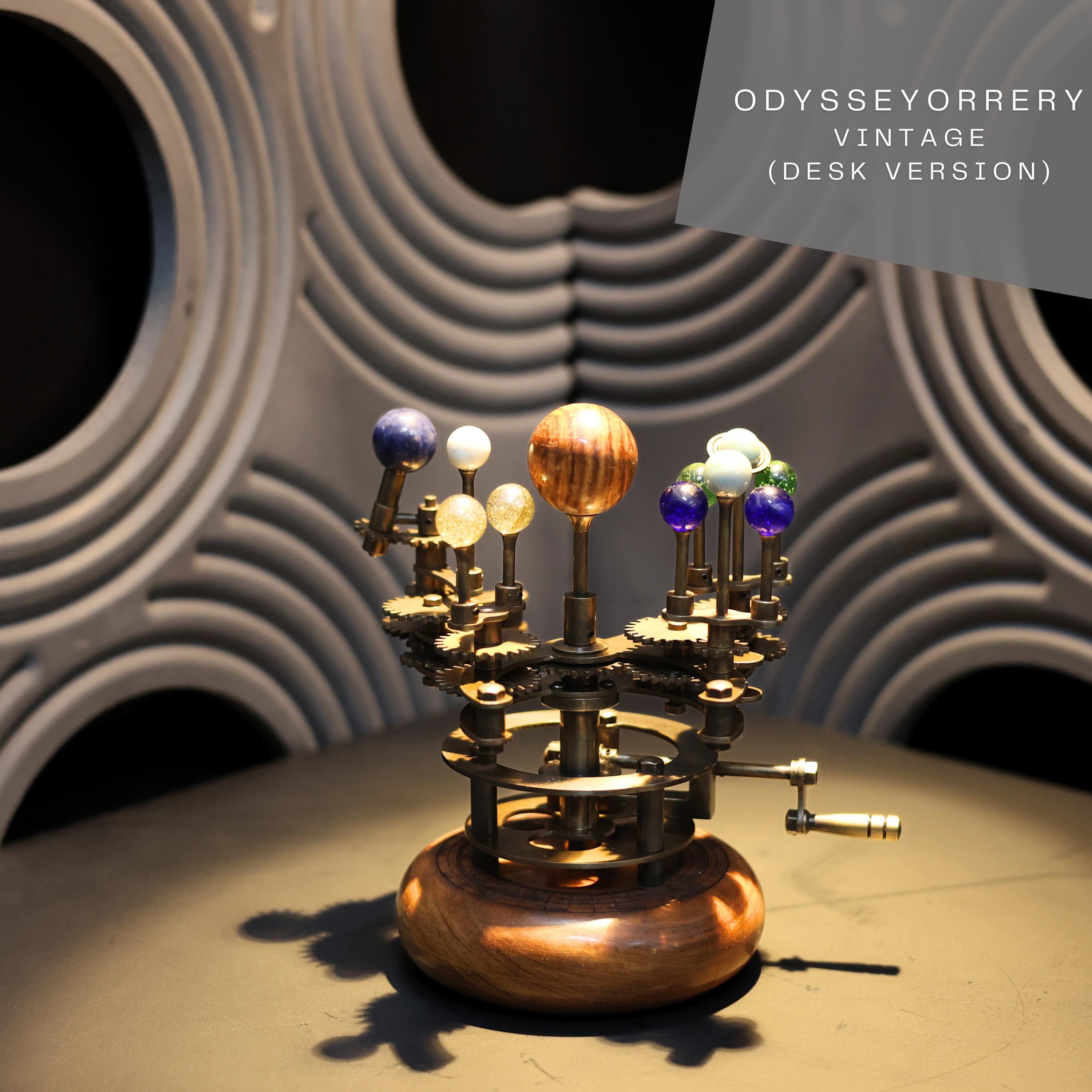 Brass Solar System Orrery, Teakwood Luxury Edition view 5
