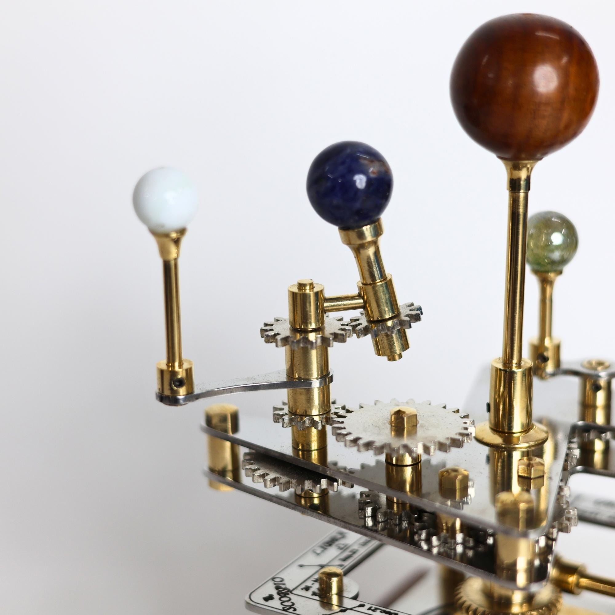 Brass Solar System Orrery, Compact Desk Edition view 5