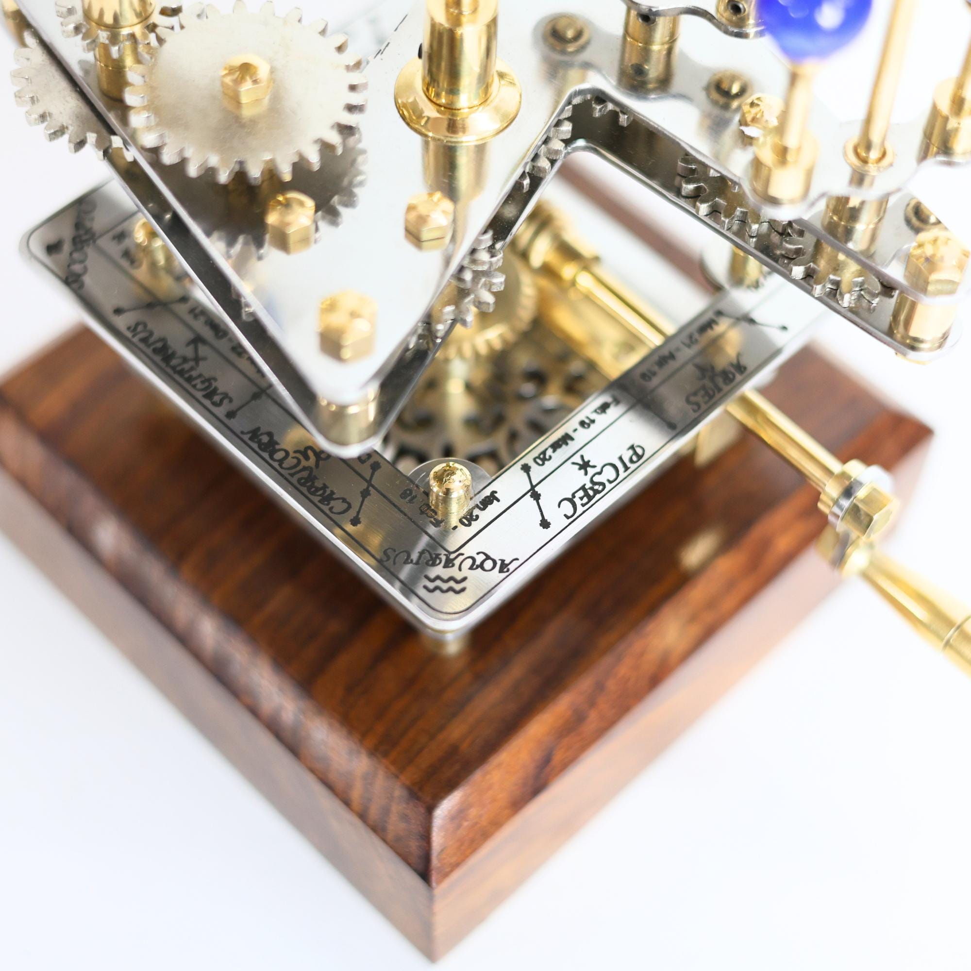 Brass Solar System Orrery, Compact Desk Edition view 7