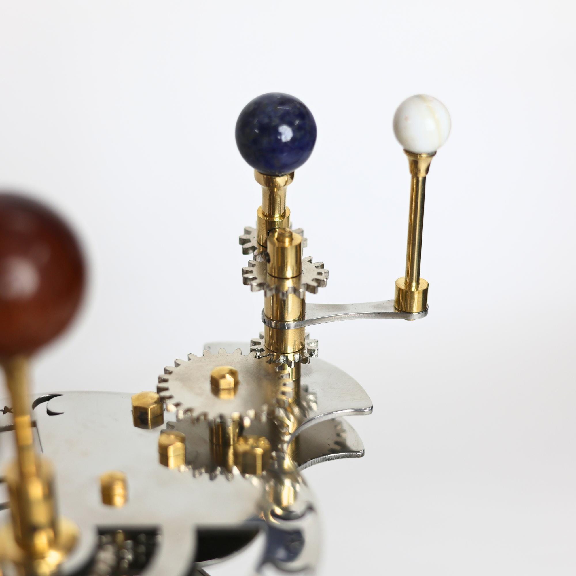 French Antique-Style Brass Orrery, Desk Model view 6
