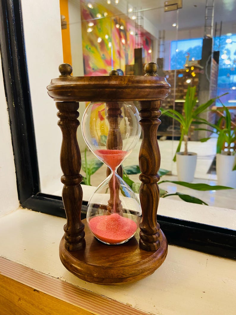Fillable Glass Hourglass for Sand Ceremonies, 9-Minute view 7