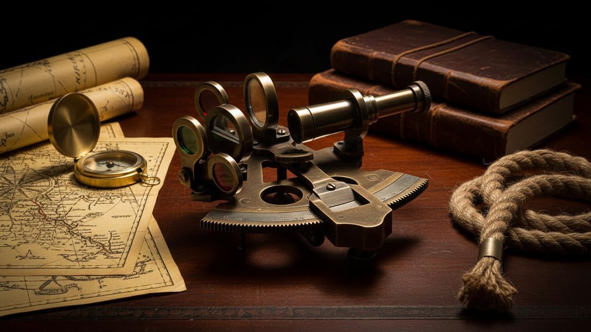 Bronze Antique Brass Pocket Sextant without Case view 2