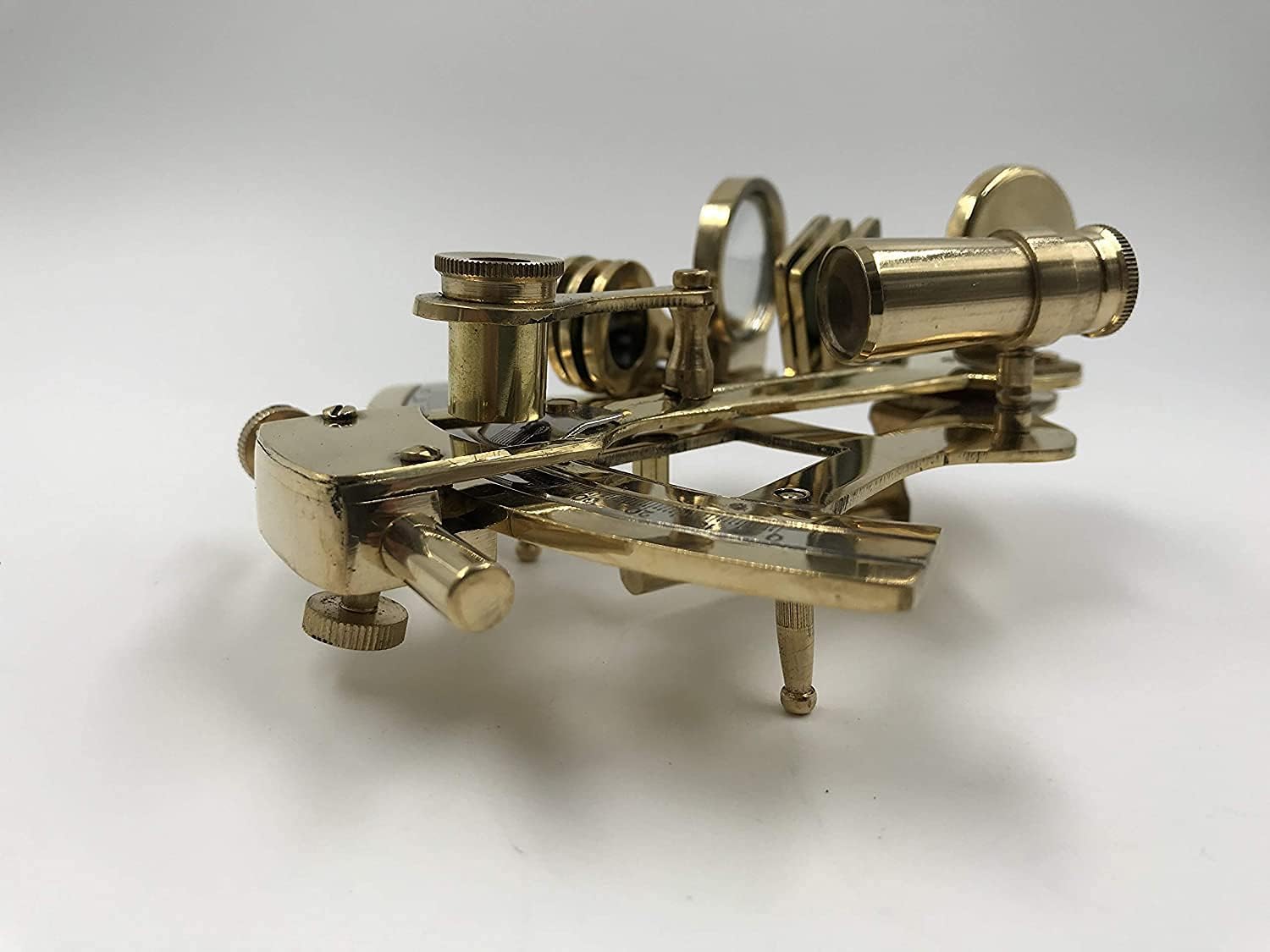 Polished Brass Compact Sextant without Case view 5