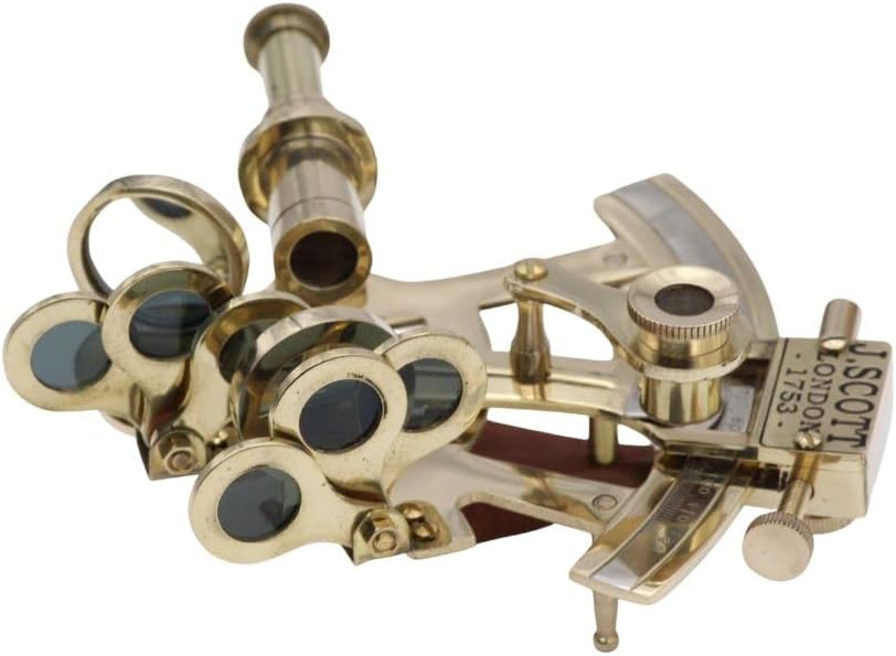Polished Brass Pocket Sextant without Case view 5