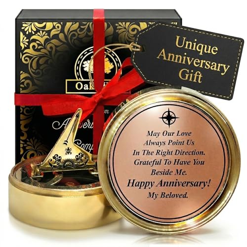 Antique Brass Sundial Compass with Glass-Topped Wooden Presentation Box view 18
