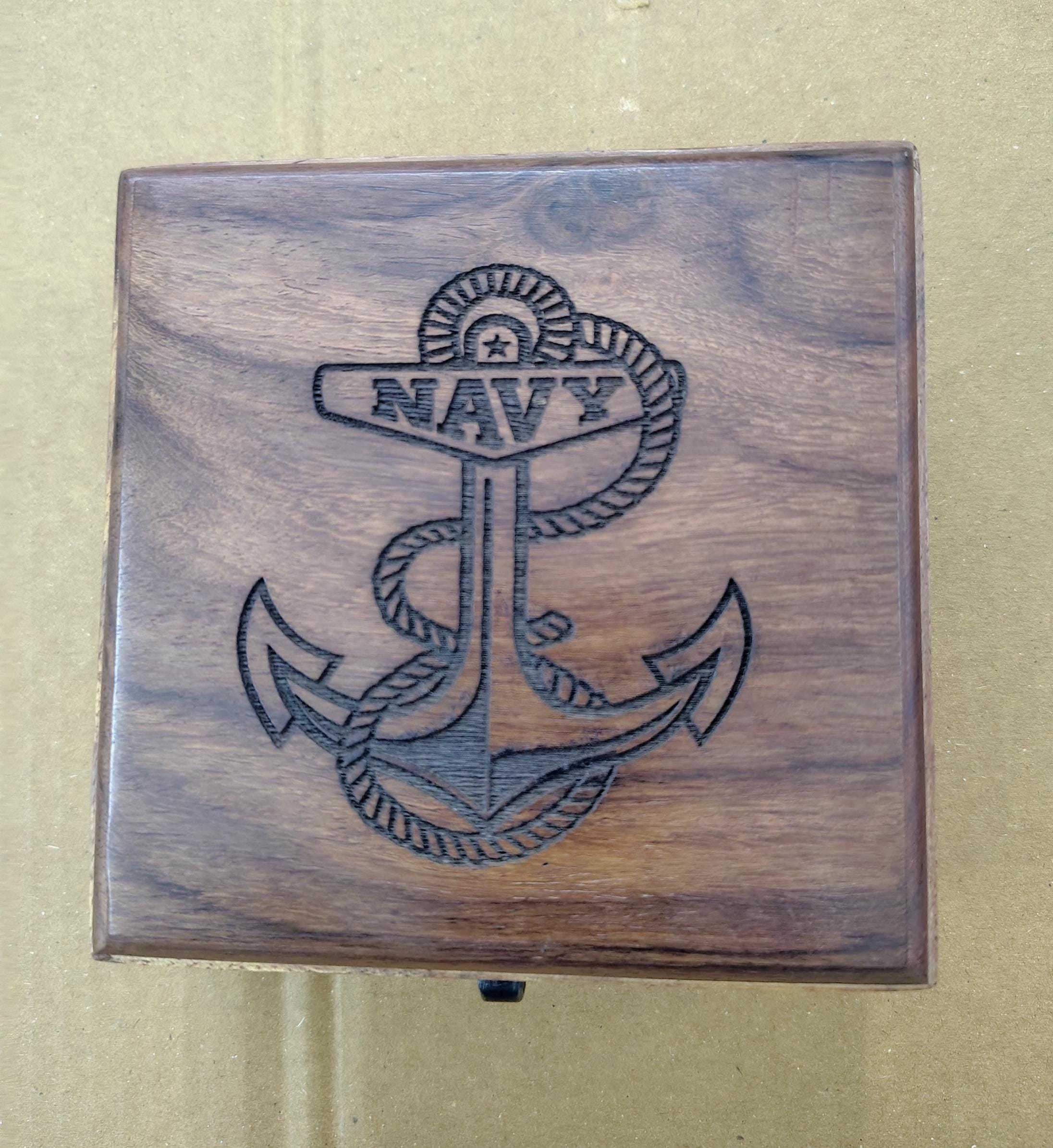 Antique Brass Sundial Compass with Fitted Wooden Presentation Box view 12