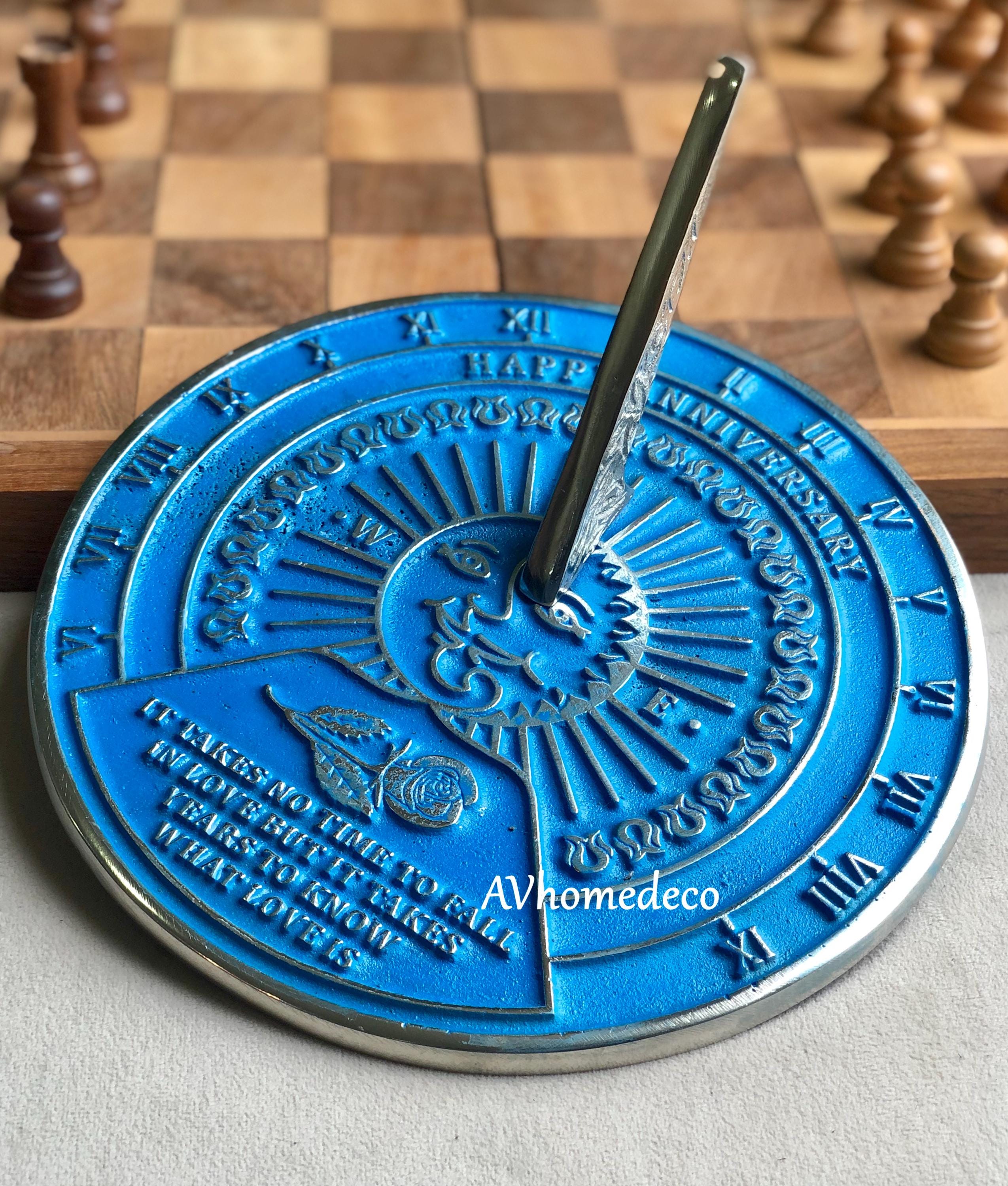 Classic Round Brass Garden Sundial view 9