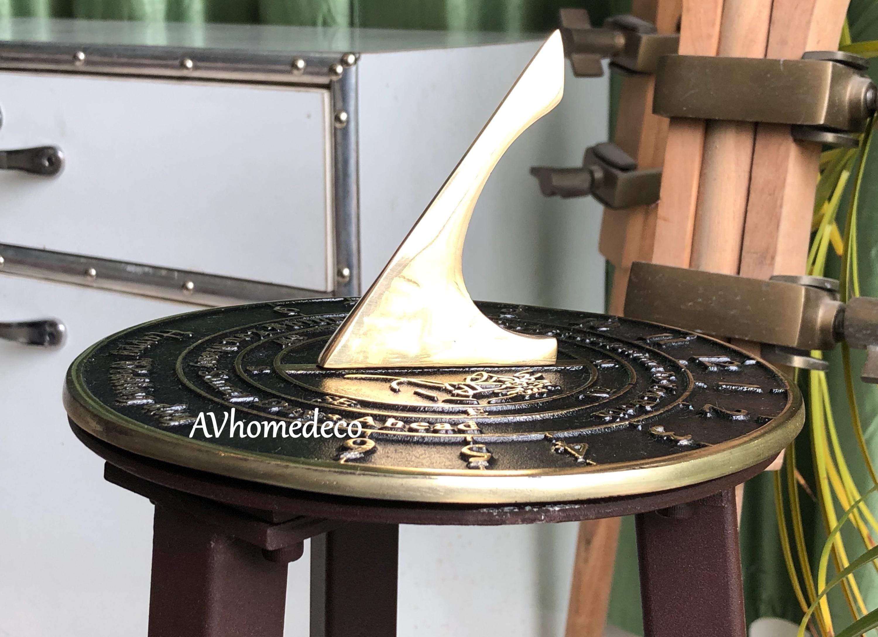 Decorative Brass Garden Sundial view 6