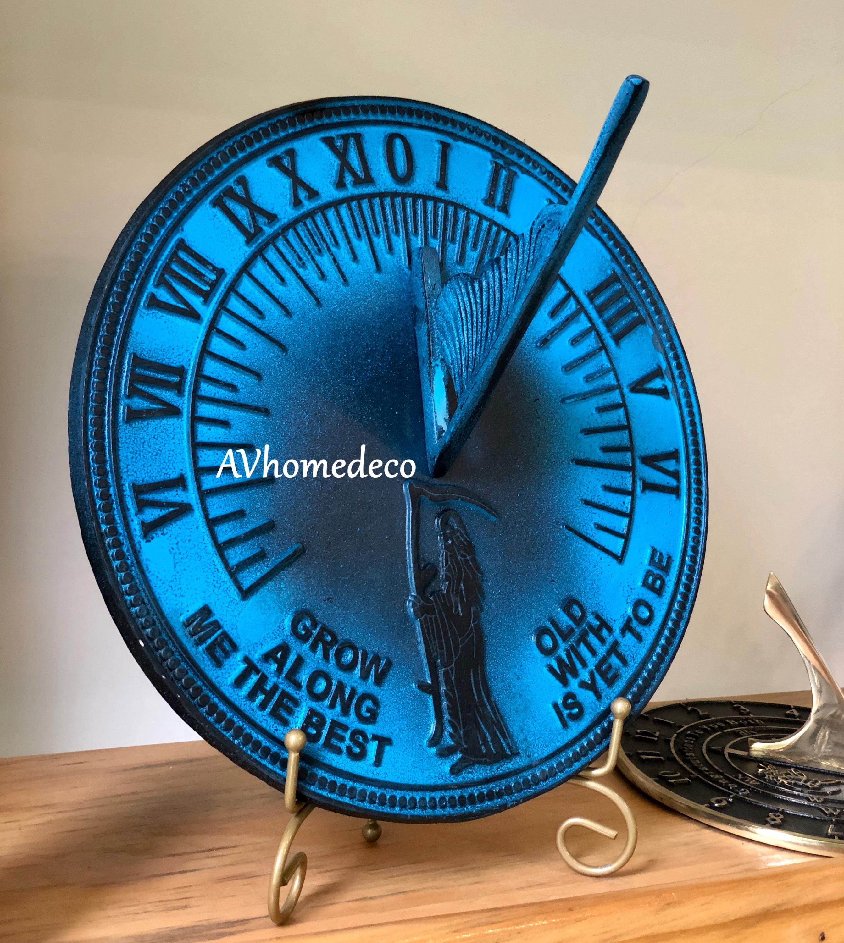 Father Time Brass Garden Sundial view 2