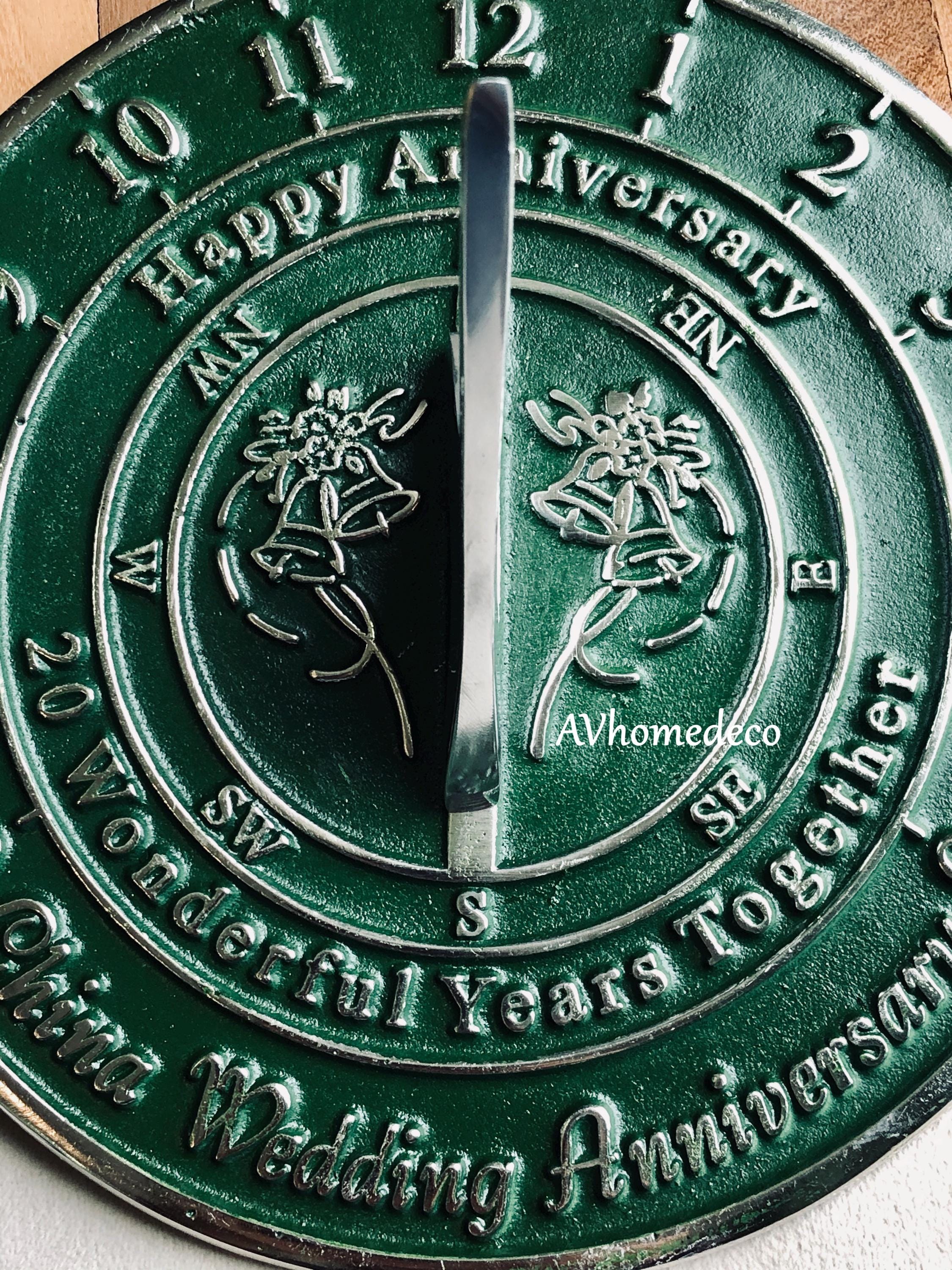 Anniversary Brass Garden Sundial view 5