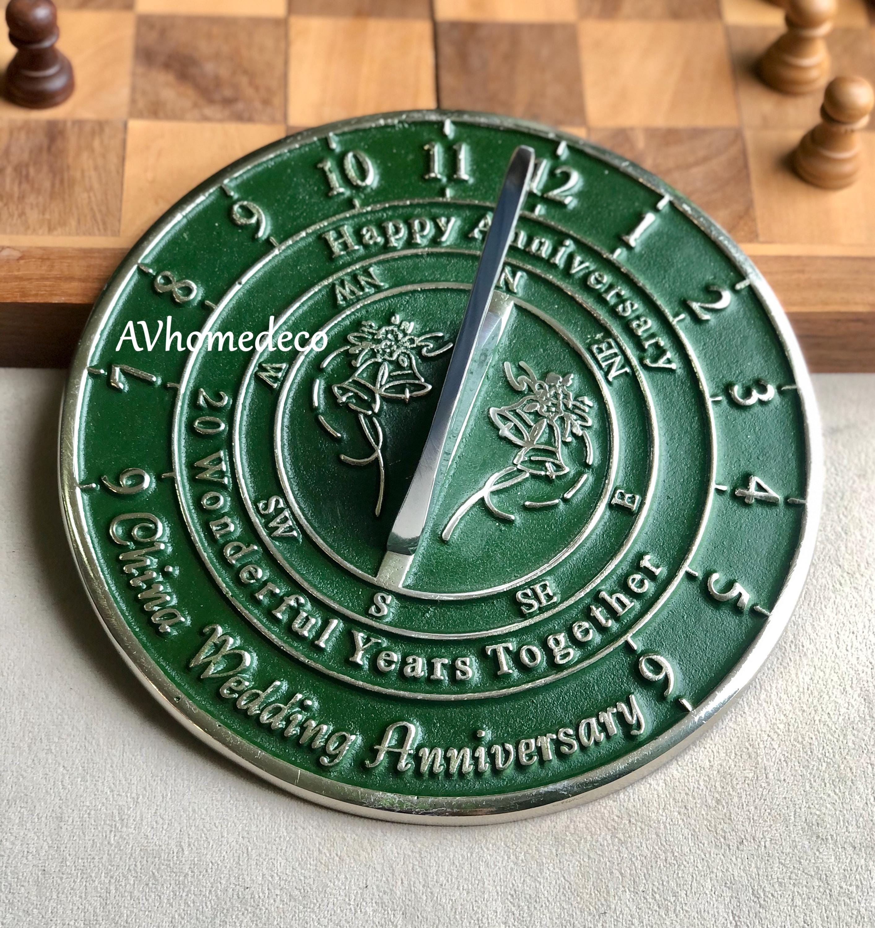 Anniversary Brass Garden Sundial view 9