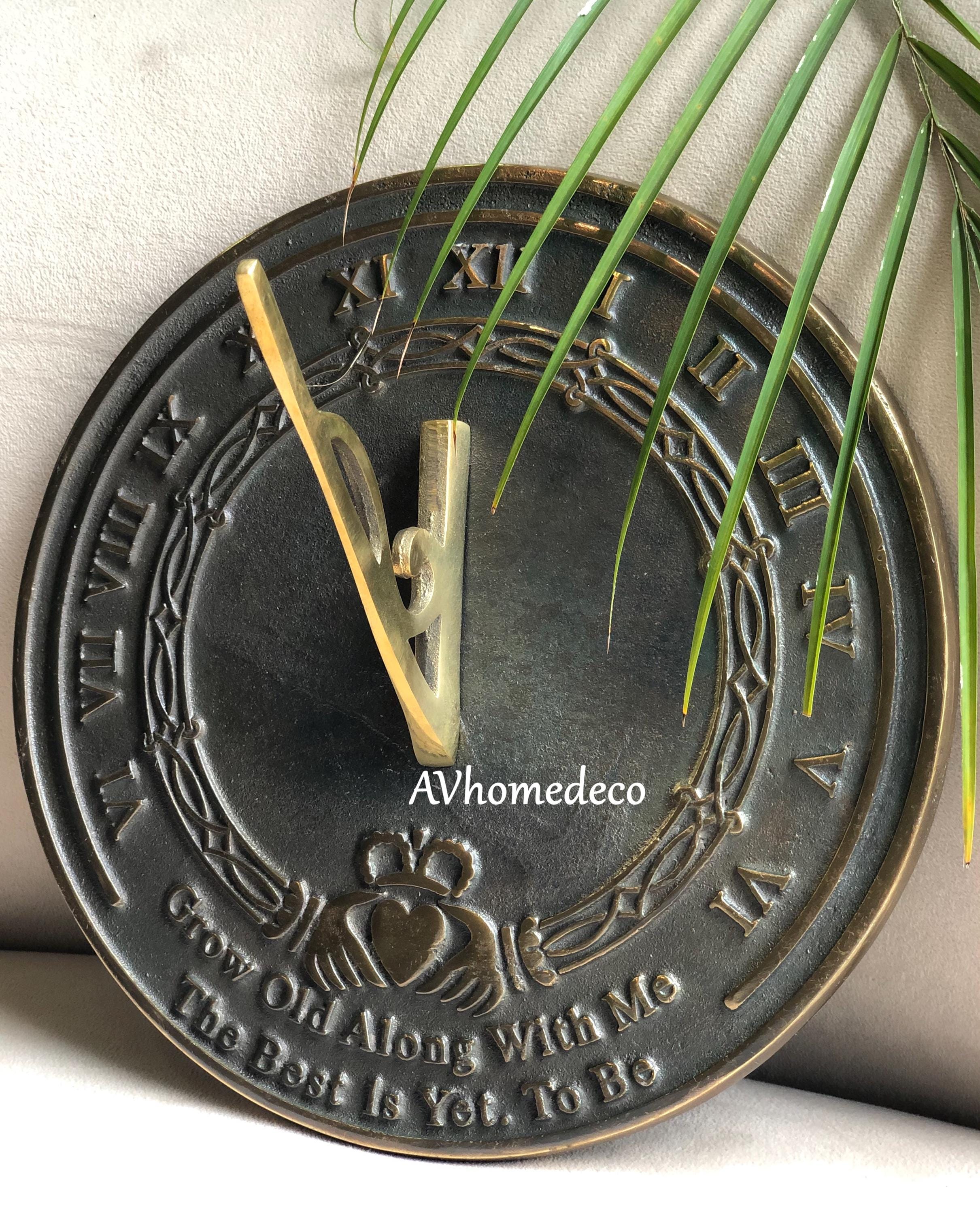 Engraved Anniversary Brass Garden Sundial view 7