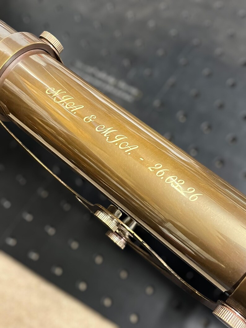 Double Barrel Brass Floor Standing Telescope 60" with No Case view 3
