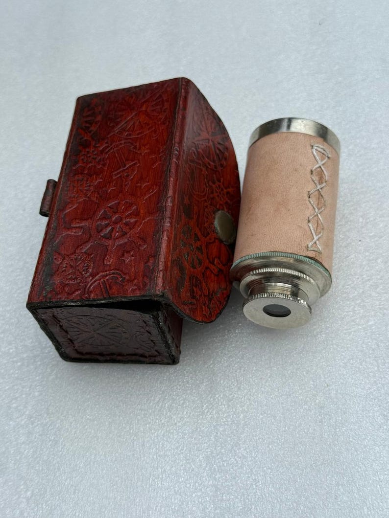 Brass Spyglass Telescope 6" for Kids view 8