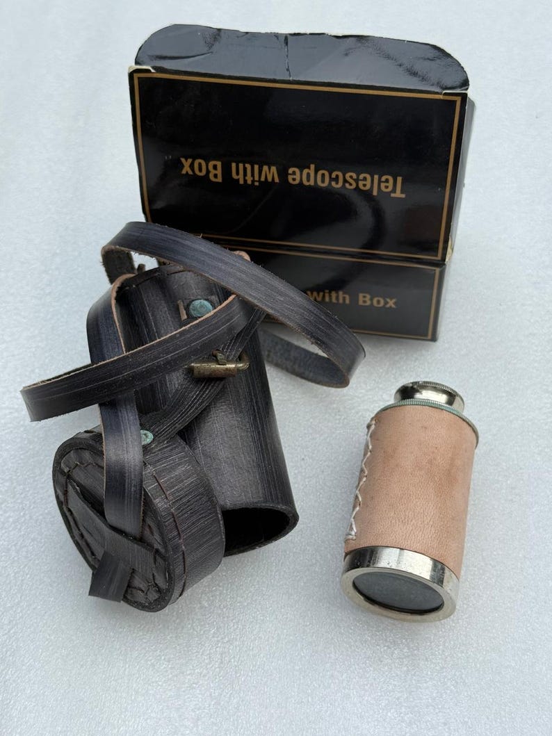 Brass Spyglass Telescope 6" for Kids view 10