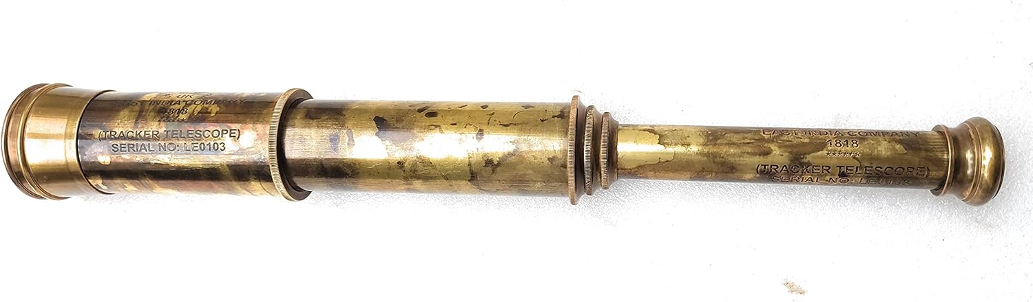 Brass Spyglass Telescope 32" with Leather Case view 4