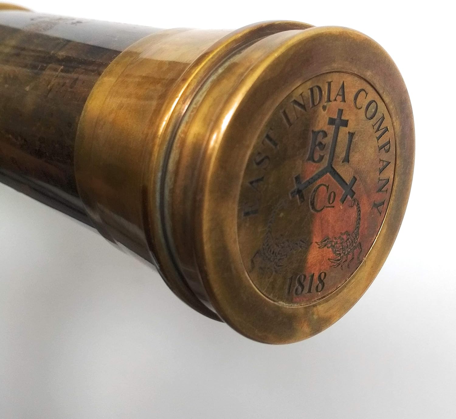 Brass Spyglass Telescope 32" with Leather Case view 5