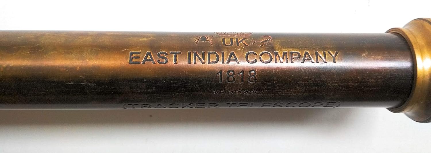 Brass Spyglass Telescope 32" with Leather Case view 9