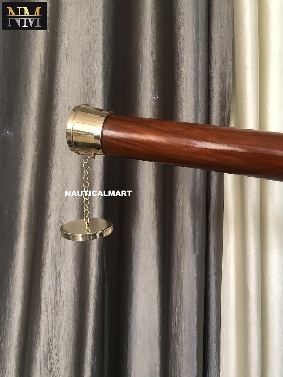 Double Barrel Brass Floor Standing Telescope 64" with No Case view 5