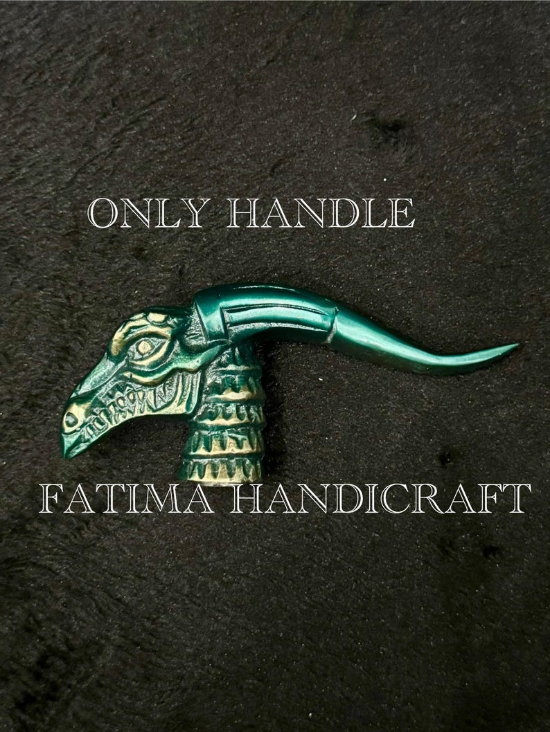 Gothic Dragon Skull Handle Walking Cane view 7