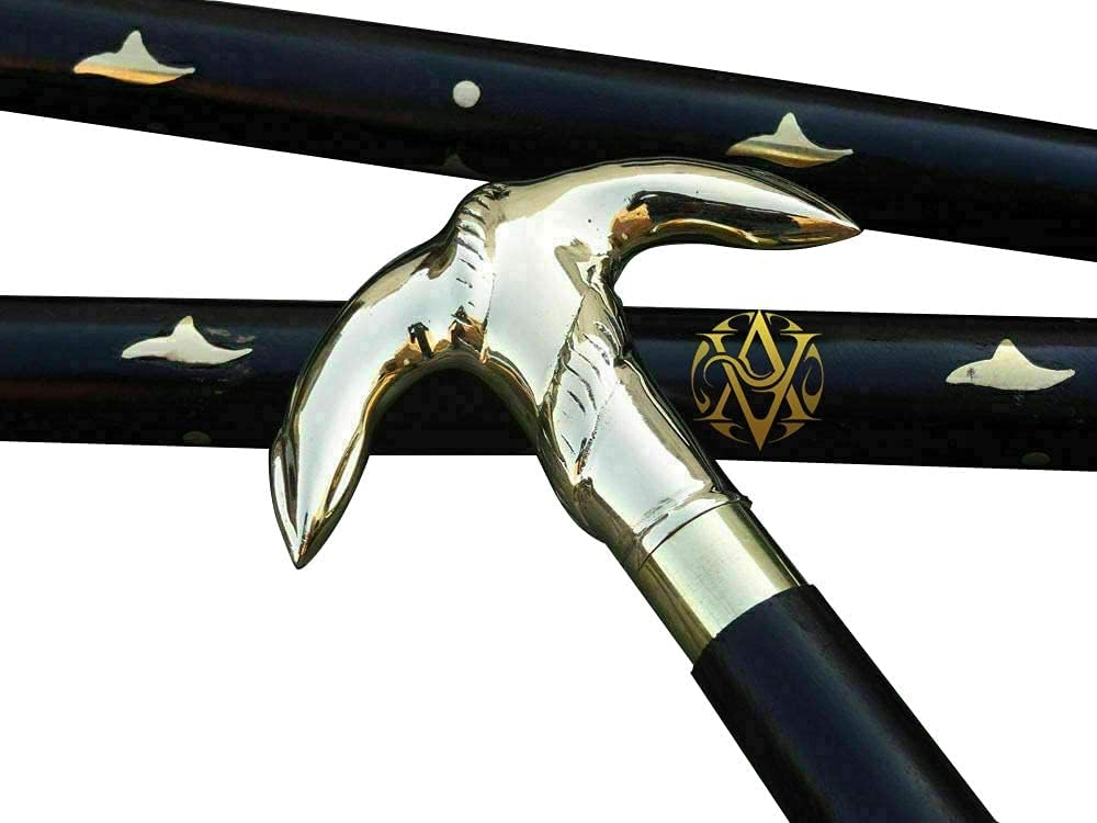 Chrome Anchor and Rope Handle Walking Stick view 4