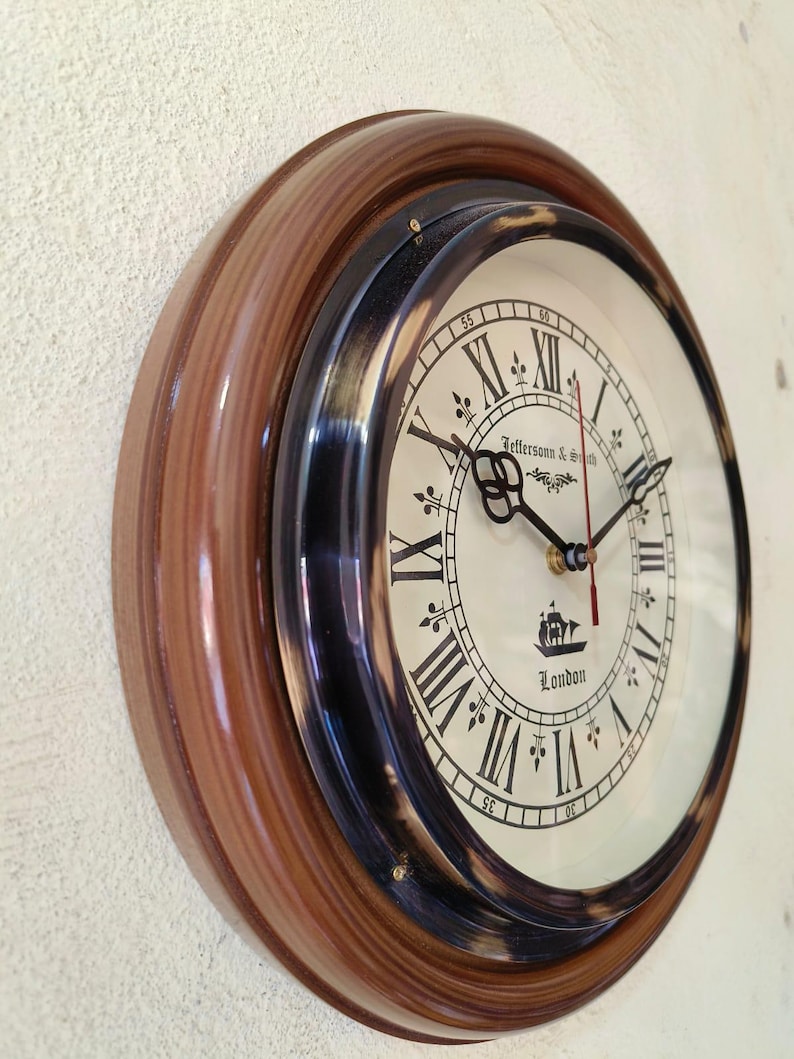 Roman Numeral Vintage Wall Clock view 5