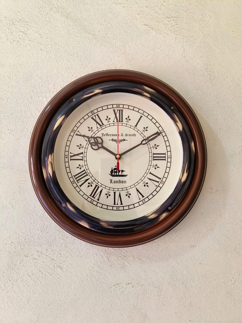 Roman Numeral Vintage Wall Clock view 6