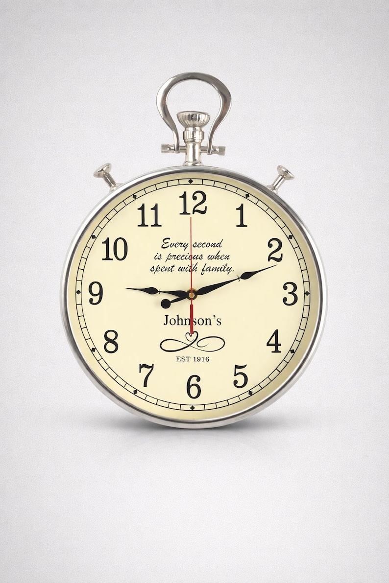 Gold Round Wall Clock Roman Numeral view 10
