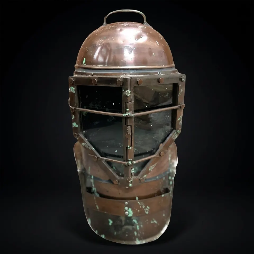 Deep Sea Diving Helmet with Rugged Antique Finish
