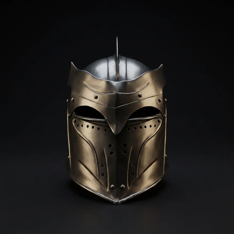 Dark Knight Medieval Helmet — Gothic Steel Warrior