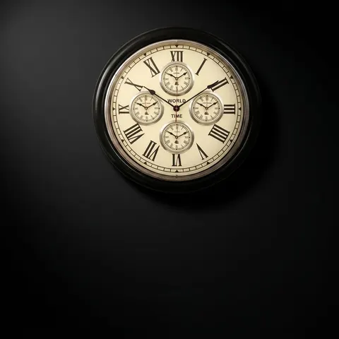Large World Time Zone Wall Clock view 1