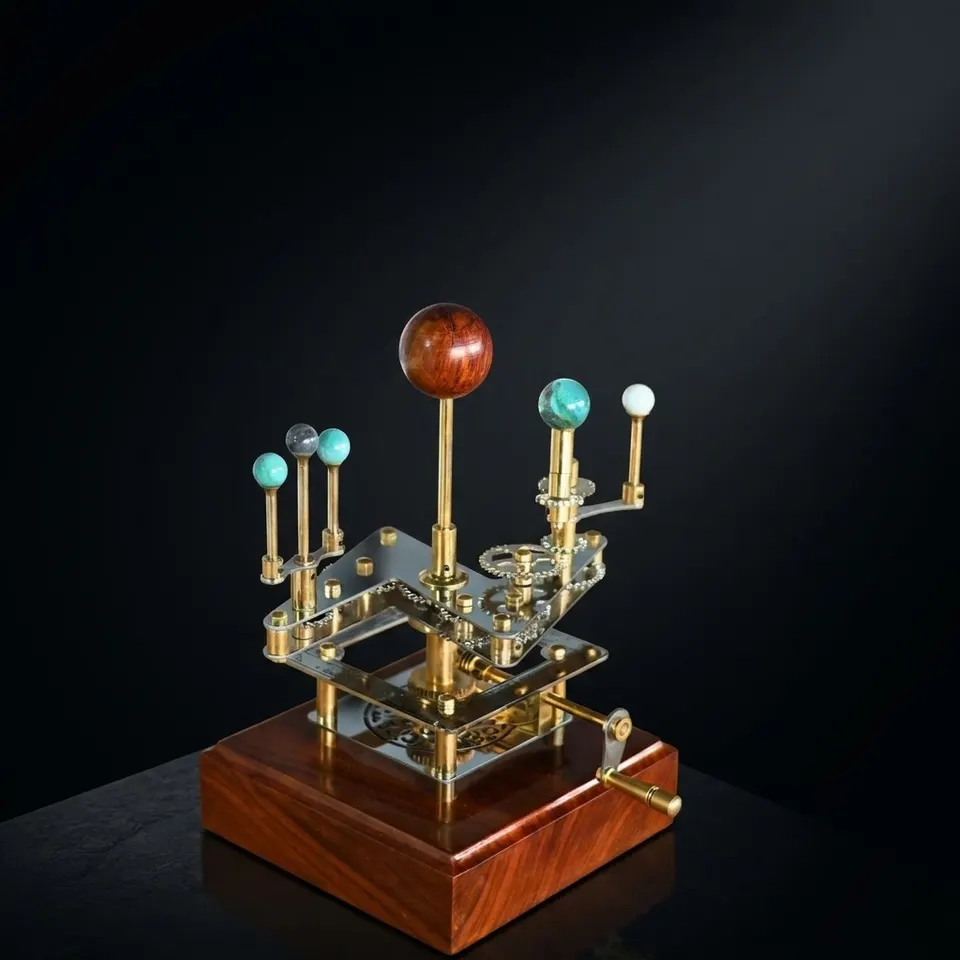 Brass Solar System Orrery, Shelf Display