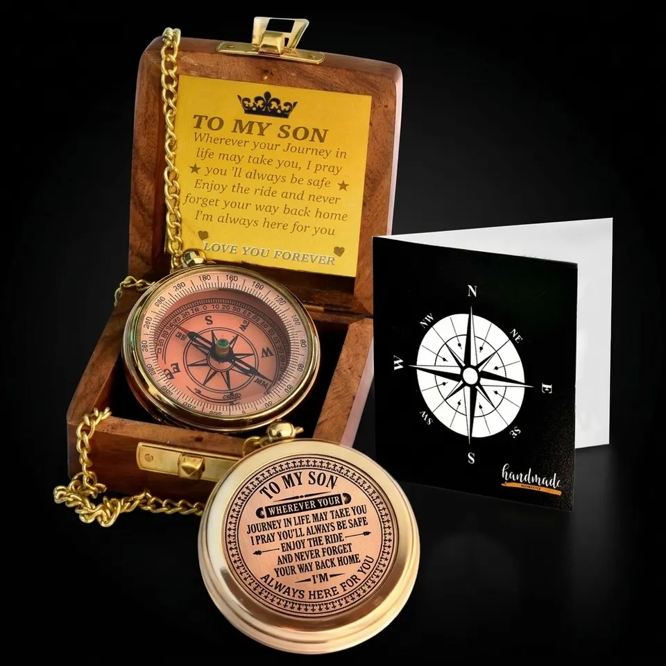 To My Son Compass, Wooden Box
