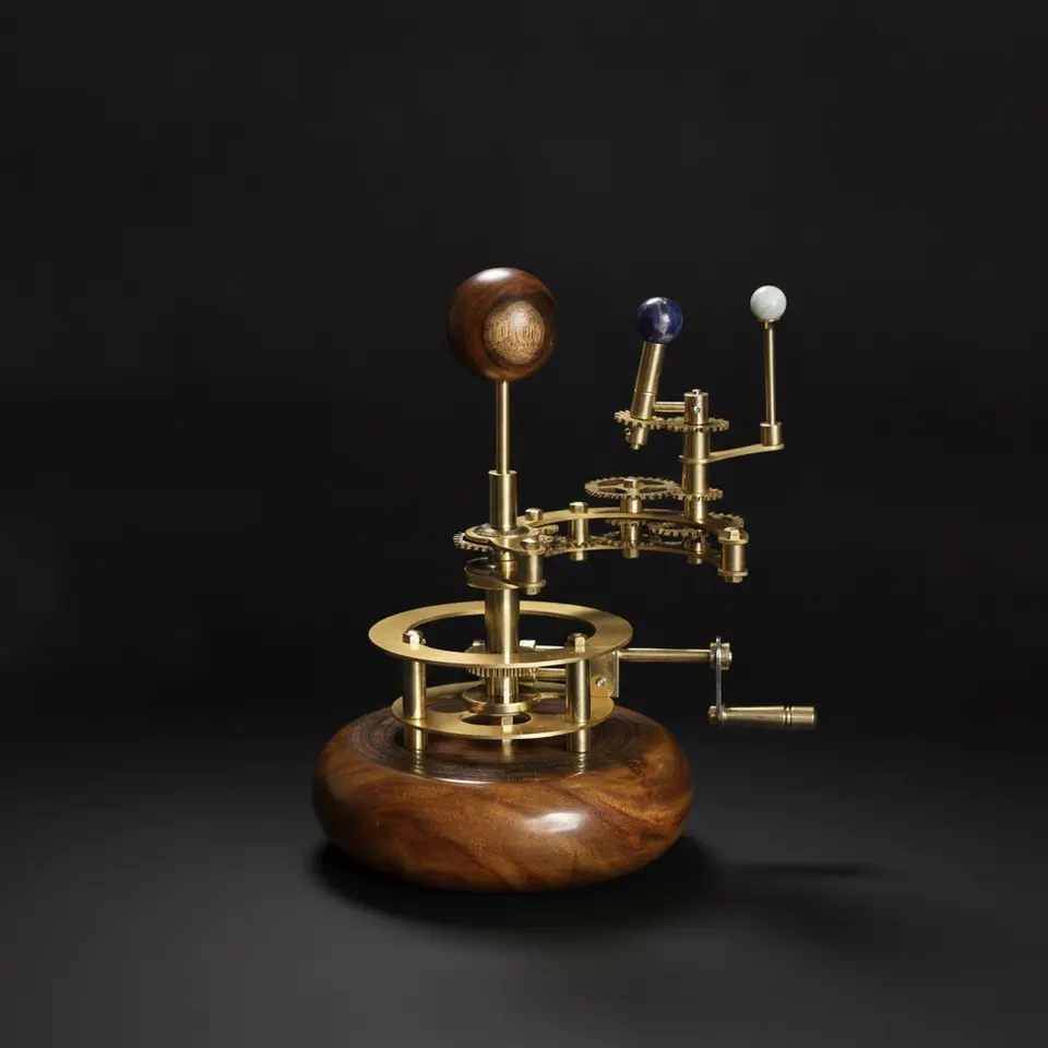 Brass Sun-Earth-Moon Tellurion, Shelf Model