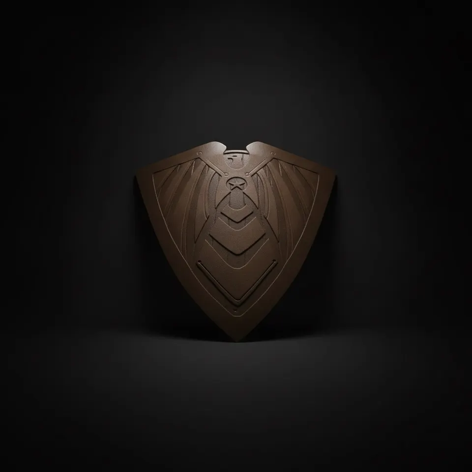 Super Soldier Shield Replica with Handcrafted Metal Hero Prop