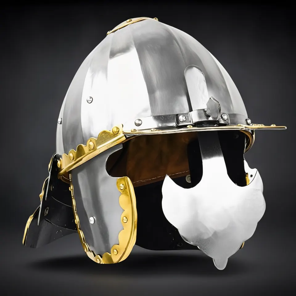 Roman Steel Helmet — 18-Gauge Historical Display
